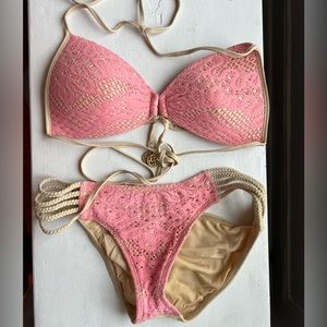 Lumi Fama pink & gold size S bikini